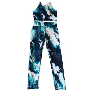 Old Navy Blue and White Leggings